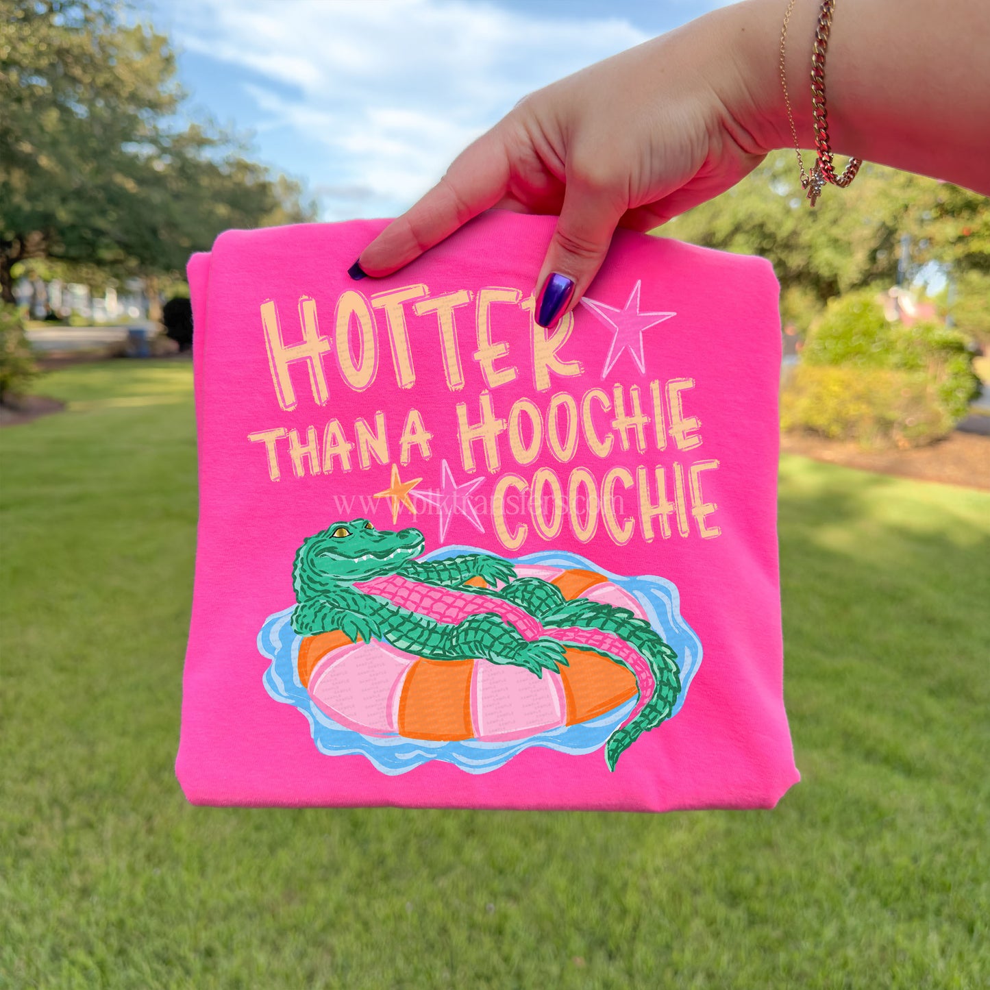 Hotter Than A Hoochie Coochie, Gator | DTF Print - COOL PEEL |