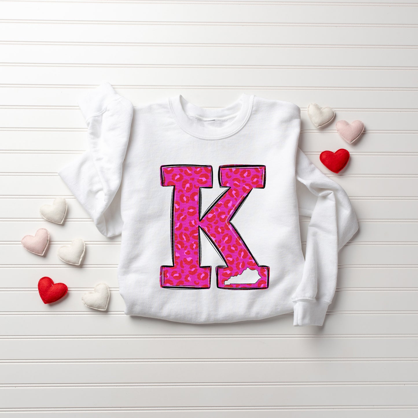 Big K, Pink & Red Leopard, Valentine | DTF Print - COOL PEEL |