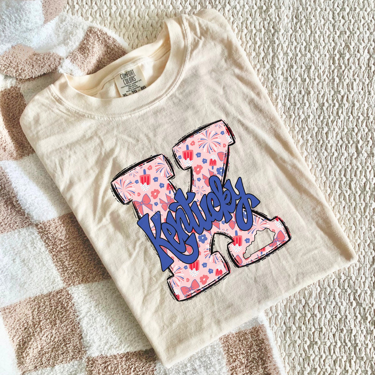 Kentucky, KY, Big K, Popsicles & Bows, USA | DTF Print - COOL PEEL |