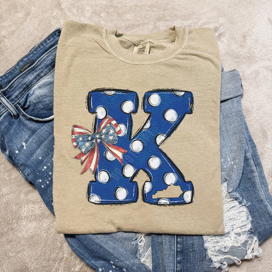 Kentucky, KY, Big K, Polka Dot, USA Bow | DTF Print - COOL PEEL |