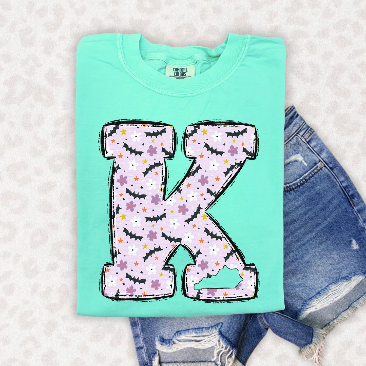 Big K, Halloween, Purple With Bats | DTF Print - COOL PEEL |