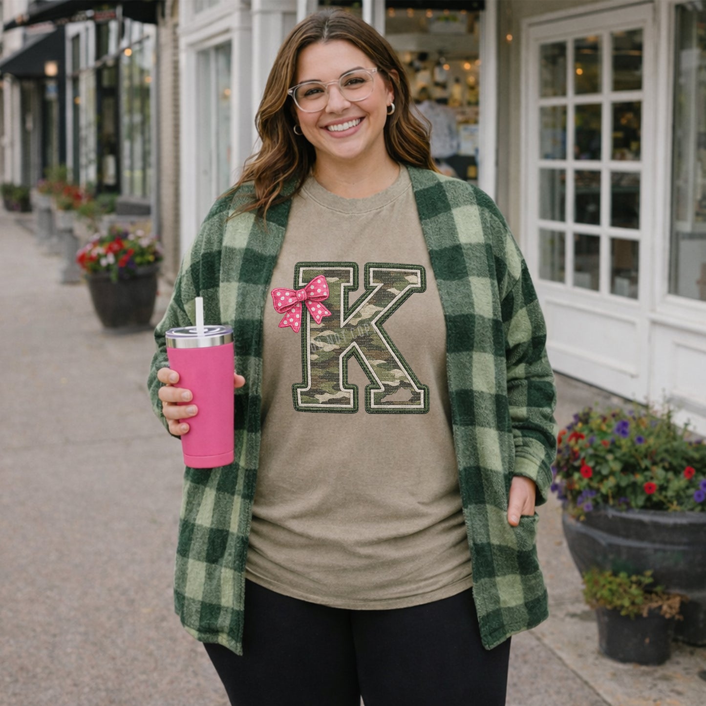 Big K, Camo, Pink Bow, Kentucky | DTF Print - COOL PEEL |