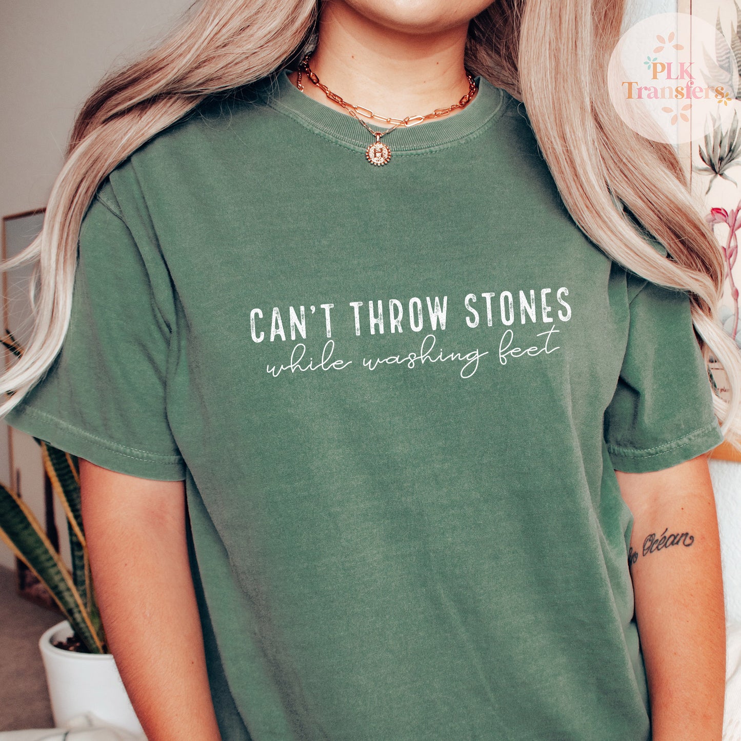 Can't Throw Stones While Washing Feet | SINGLE COLOR
