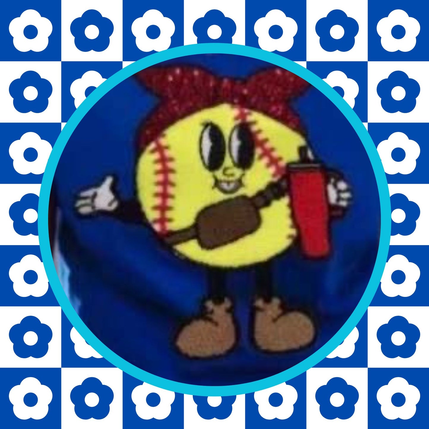 Softball Chenille Patch