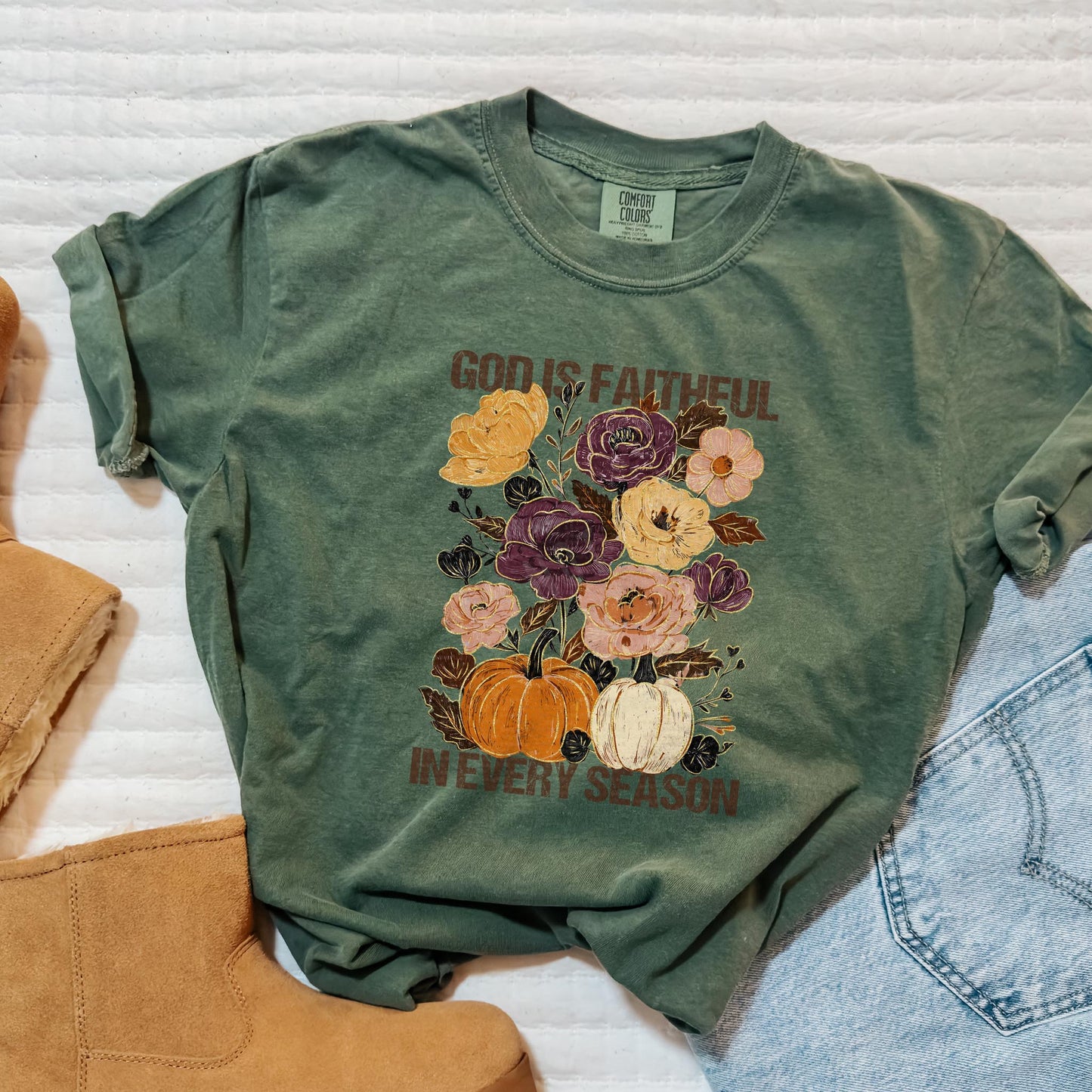 God Is Faithful In Every Season, Fall | DTF Print - COOL PEEL |
