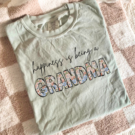Happiness Is Being A Grandma | DTF Print - COOL PEEL |