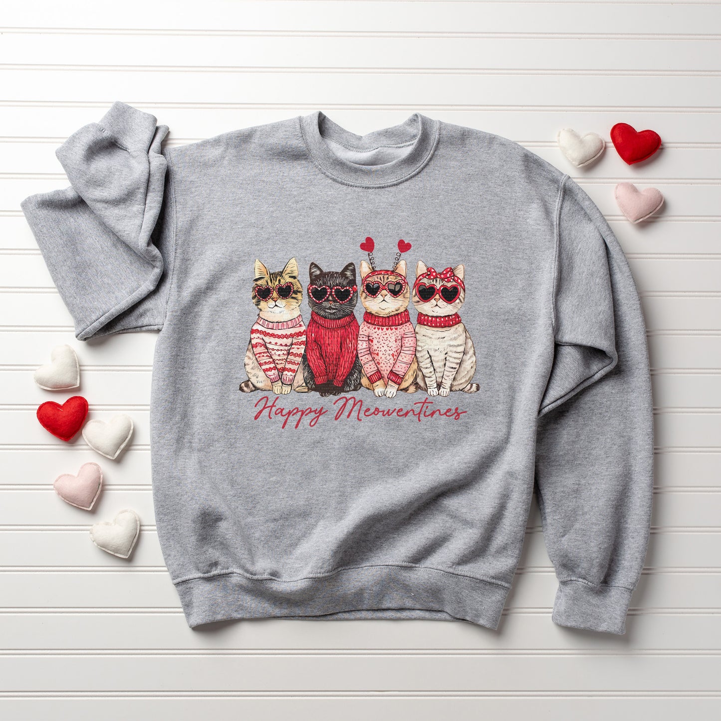 Happy Meowentines, Cats, Valentine | DTF Print - COOL PEEL |