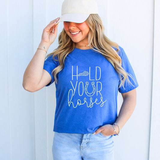 Hold Your Horses, Kentucky | Screen Print Transfer | - SINGLE COLOR