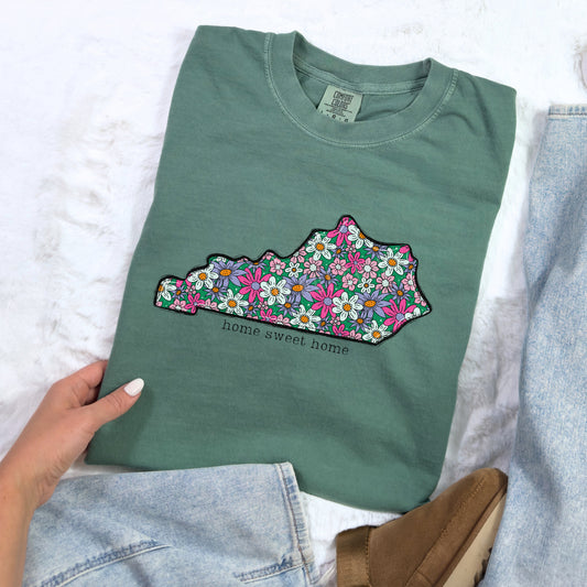 KY State, Flowers, Home Sweet Home | DTF Print - COOL PEEL |