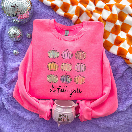 It's Fall Yall, Pumpkin Collage | DTF Print - COOL PEEL |
