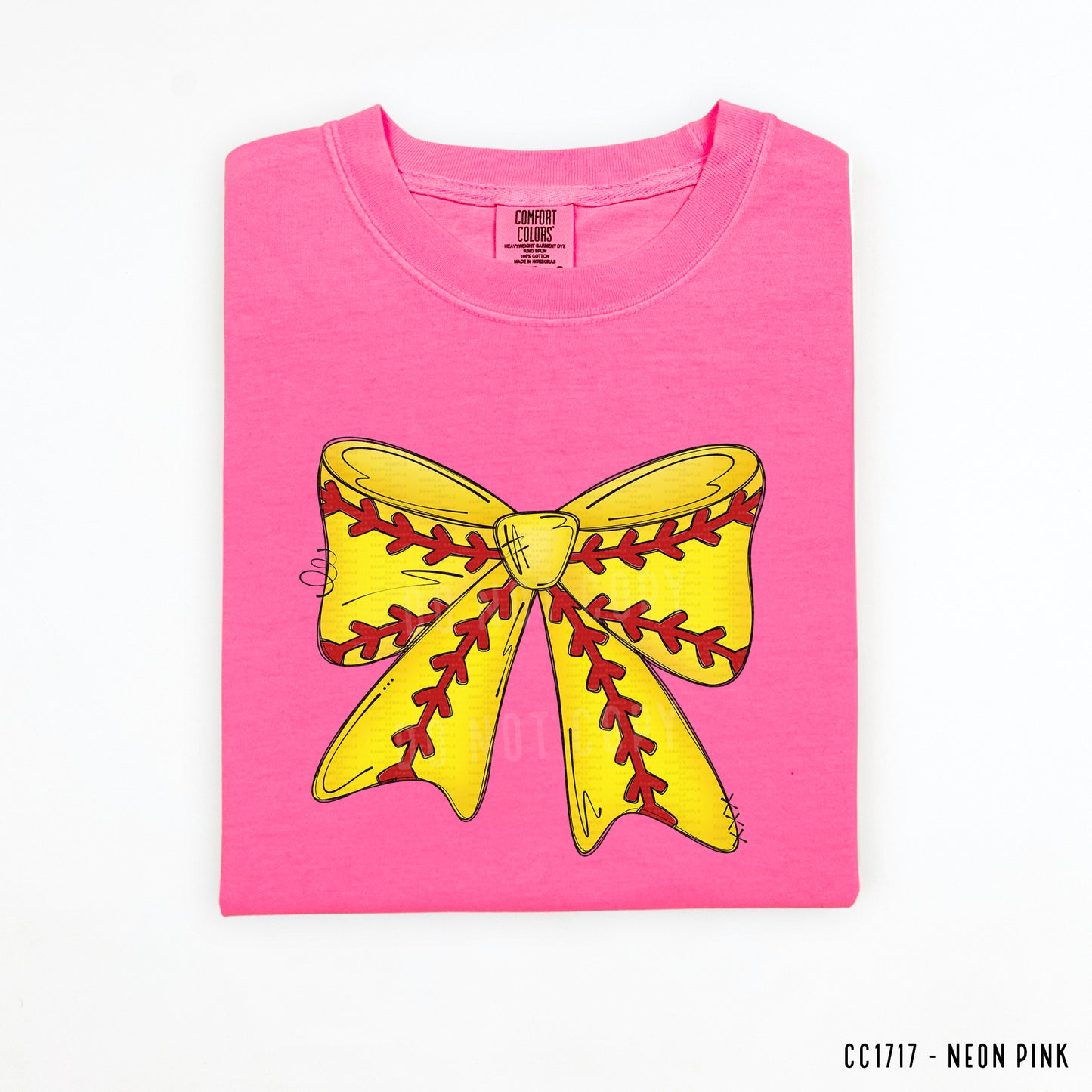 Large Softball Coquette Bow | DTF Print - COOL PEEL |