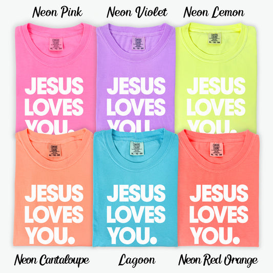 Jesus Loves You | Screen Print Transfer | - SINGLE COLOR
