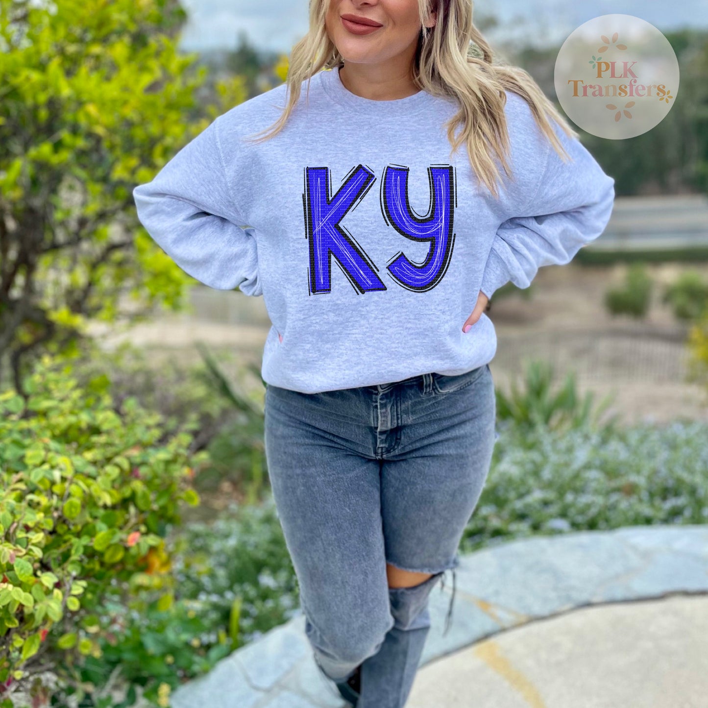 KY, Scribble Letters | DTF Print - COOL PEEL |