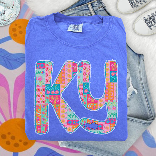 KY, Patchwork, Fringe Lace | DTF Print - COOL PEEL |