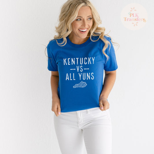 Kentucky VS All Yuns | Screen Print Transfer | - SINGLE COLOR