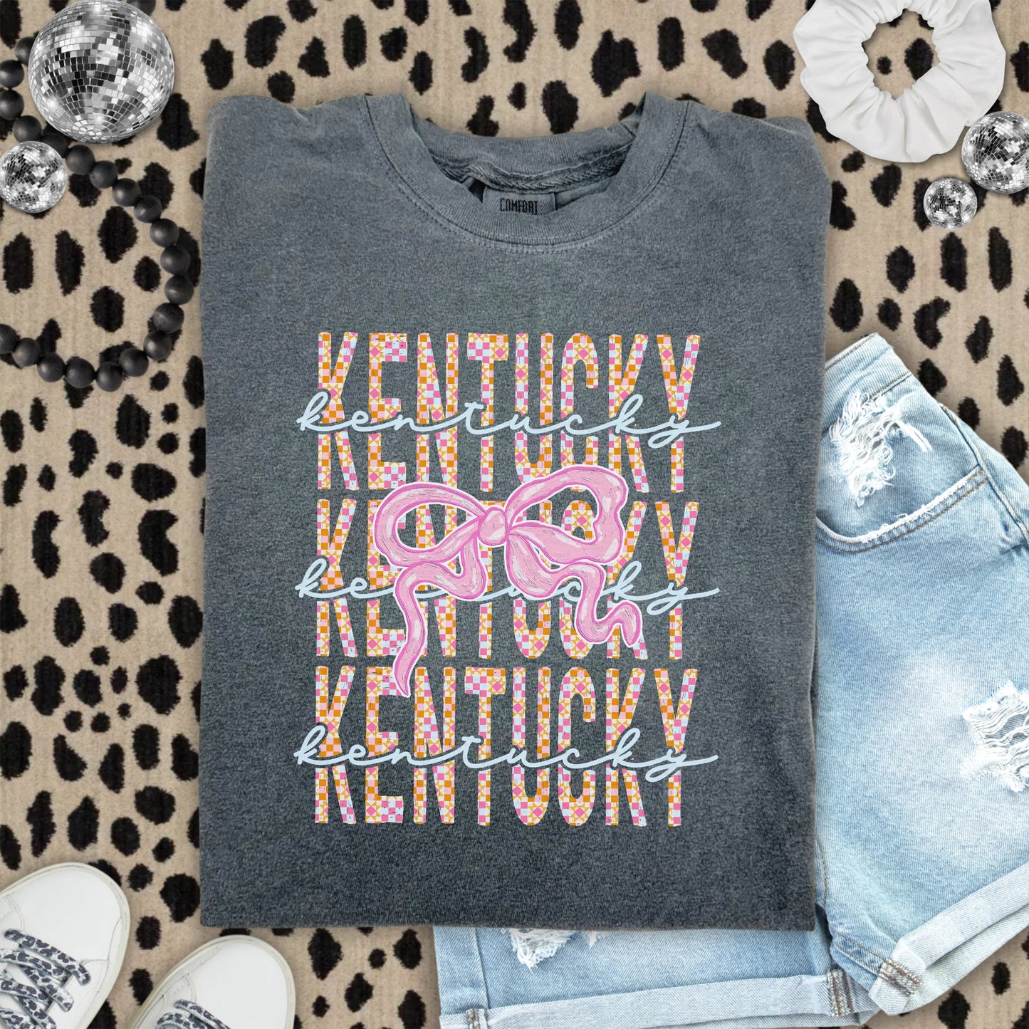 Kentucky Stacked, Colorful, Bow In Middle | DTF Print - COOL PEEL |