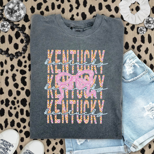 Kentucky Stacked, Colorful, Bow In Middle | DTF Print - COOL PEEL |