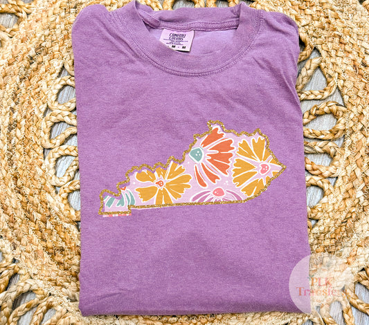 Kentucky Floral | DTF PRINT - COOL PEEL |