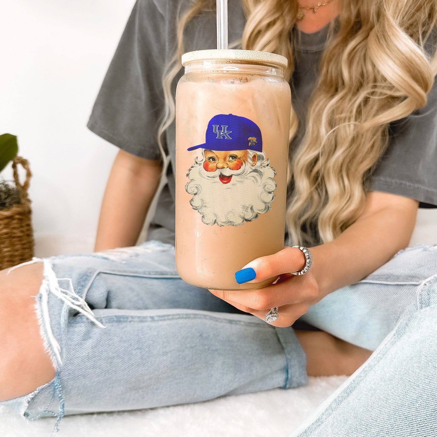 Santa KY, Hat | UV DTF DECAL |