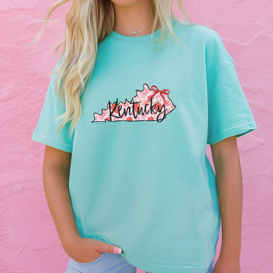 Kentucky, KY, Strawberries State, Black Script | DTF Print - COOL PEEL |