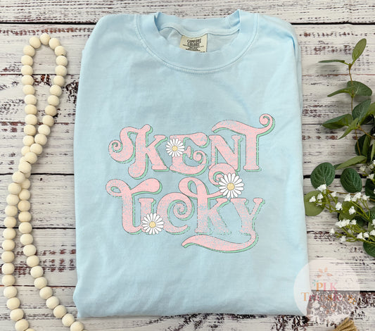 Kentucky, Distressed, Daisies, Spring | DTF PRINT - COOL PRINT |