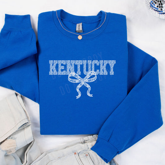 White Kentucky Lace, KY | Screen Print Transfer | - SINGLE COLOR