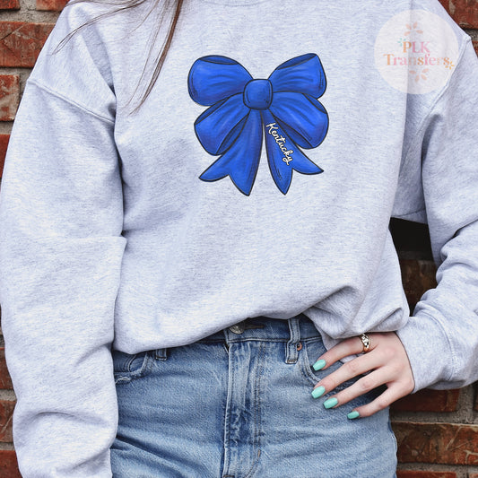 Kentucky, Blue Bow | DTF Print - COOL PEEL |