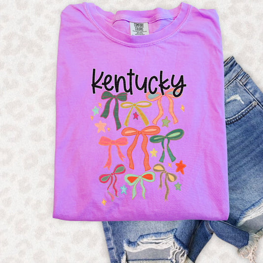 Kentucky, Colorful Bows Collage | DTF Print - COOL PEEL |