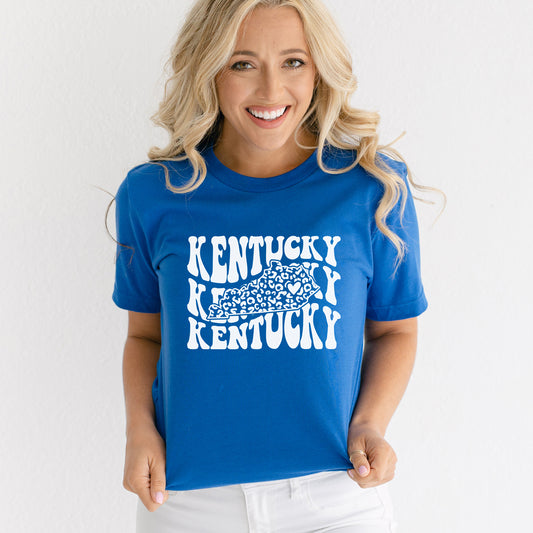 Kentucky, Leopard State | Screen Print Transfer | - SINGLE COLOR