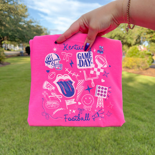 KY, Football Doodles | DTF Print - COOL PEEL |