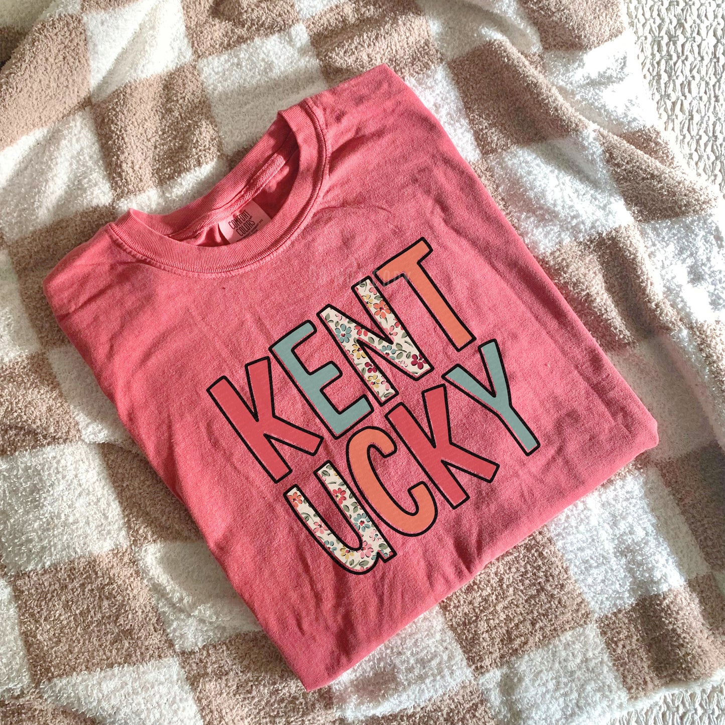 Kentucky, Floral | DTF Print - COOL PEEL |