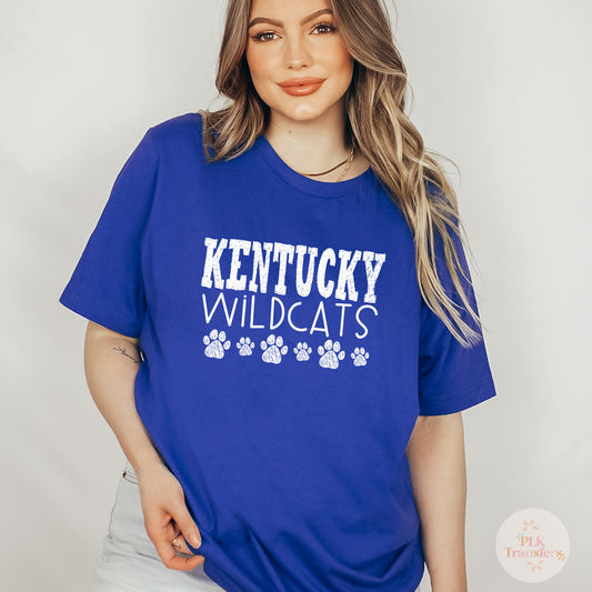KY Wildcats, Paws | Screen Print Transfer | - SINGLE COLOR