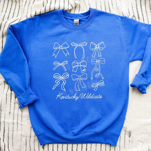 Kentucky Wildcats, Bows | Screen Print Transfer | - SINGLE COLOR