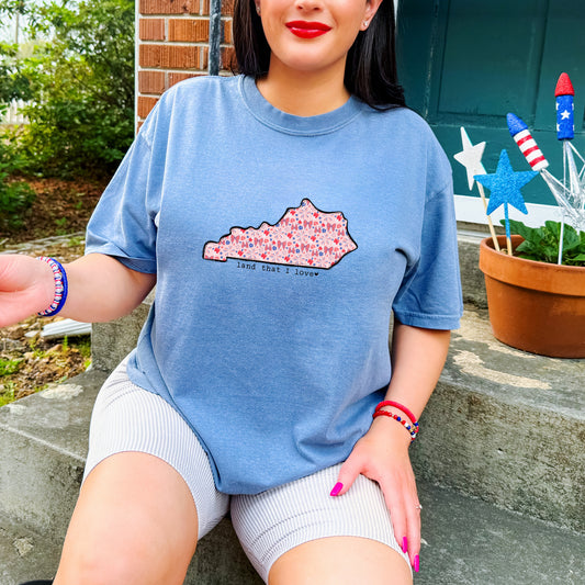 Kentucky, KY, Land That I Love, USA, Bows & Popsicles | DTF Print - COOL PEEL |