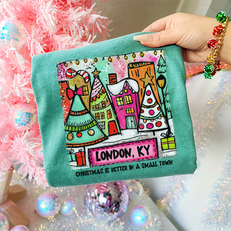 London, KY - Christmas Is Better In A Small Town | DTF Print - COOL PEEL |