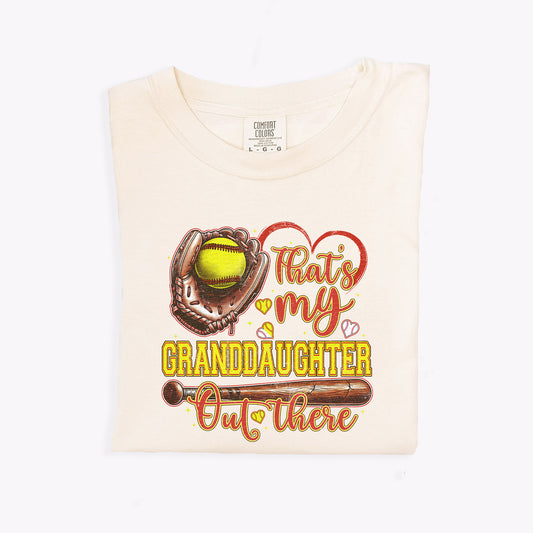 That's My Granddaughter, Softball Grandma | DTF Print - COOL PEEL |