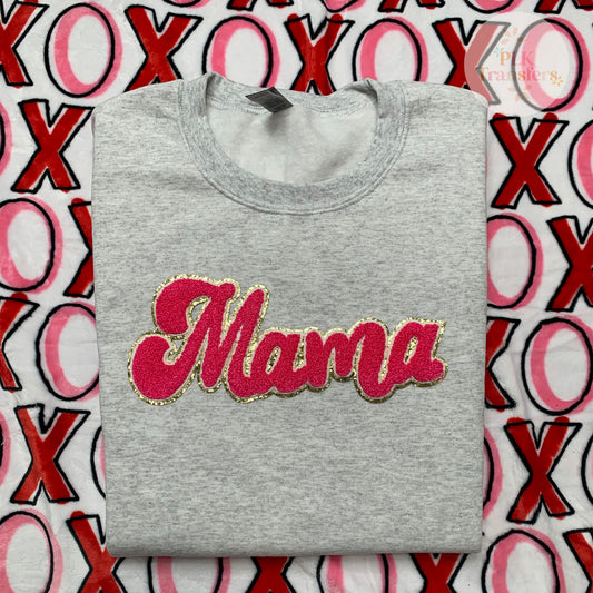 Pink Mama Chenille Patch
