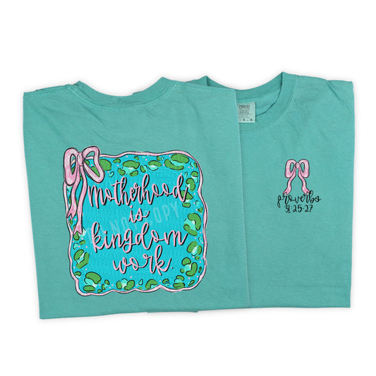 Motherhood Is Kingdom Work, FREE POCKET | DTF Print - COOL PEEL |
