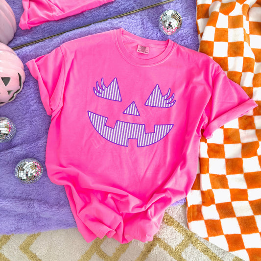 Purple Jack-O-Lantern Face | DTF Print - COOL PEEL |