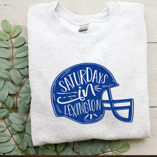 Helmet, Saturdays in Lex, KY Football | Screen Print Transfer | - SINGLE COLOR