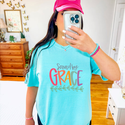 Saved By His Grace | DTF Print - COOL PEEL |