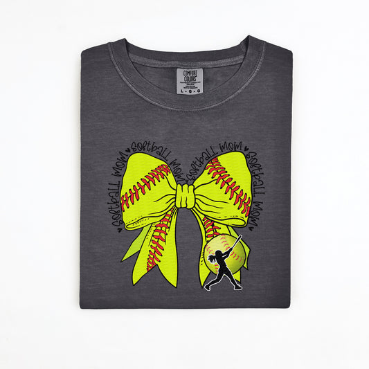 Softball Mom, Bow | DTF Print - COOL PEEL |