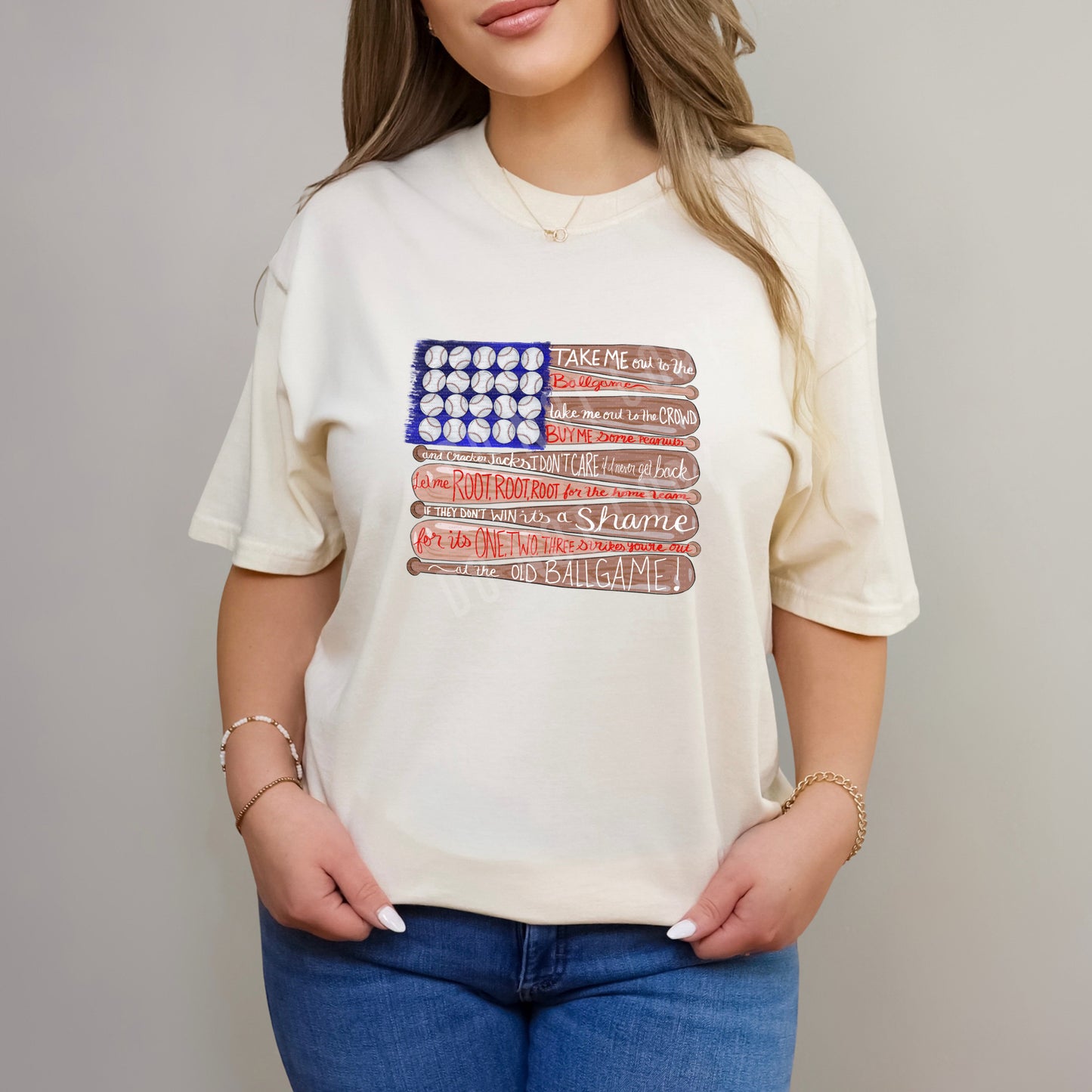 Baseball Flag, Take Me Out To The Ballgame | DTF Print - COOL PEEL |