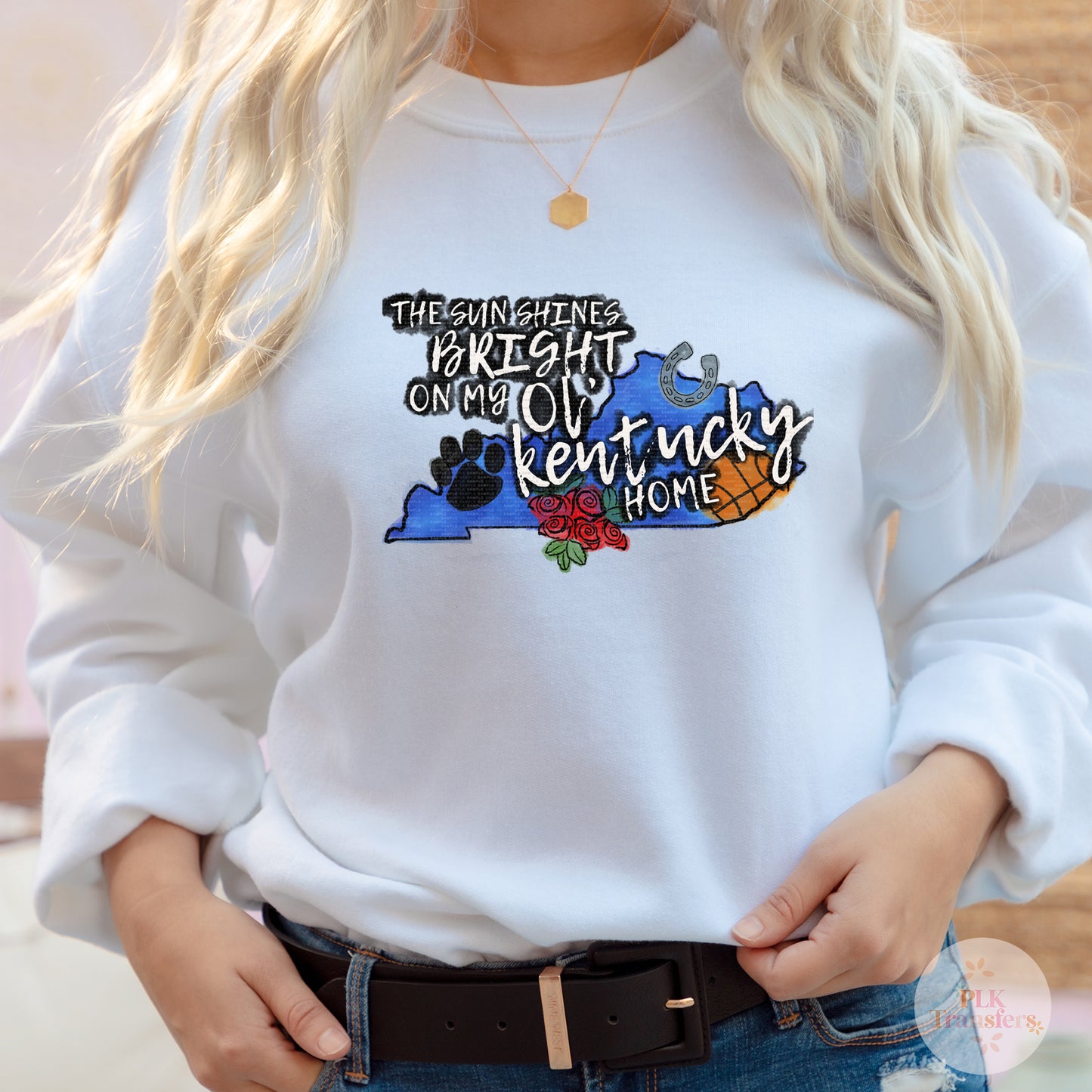 The Sun Shines Bright, KY, Basketball | DTF Print - COOL PEEL |