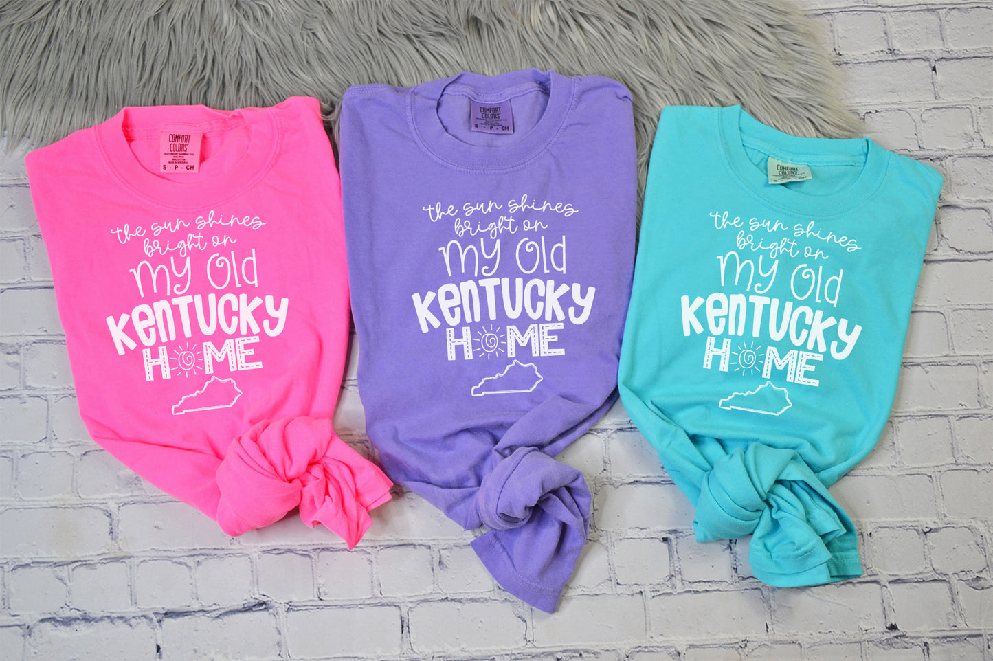 The Sun Shines Bright, Kentucky, KY | Screen Print Transfer | - SINGLE COLOR