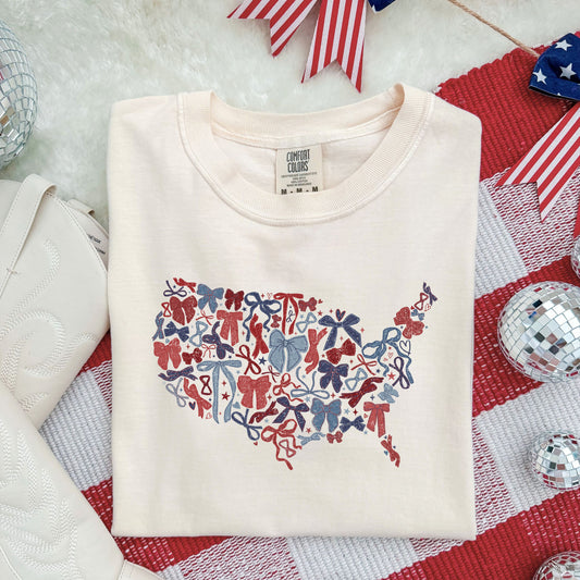 USA, Bows Collage | DTF Print - COOL PEEL |