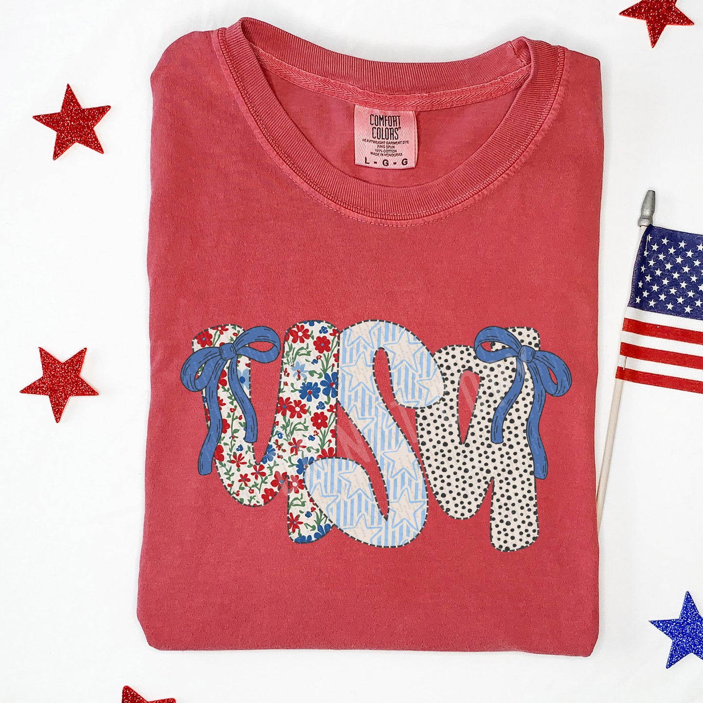 USA, Bows | DTF Print - COOL PEEL |