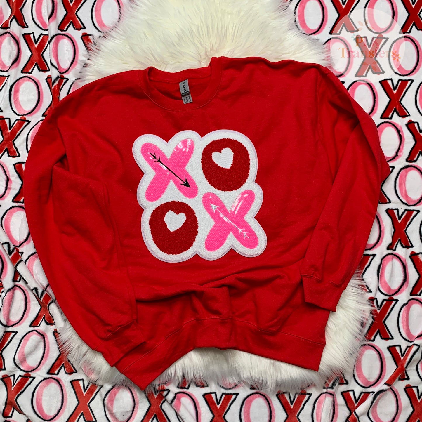 XOXO Chenille & Sequin Patch