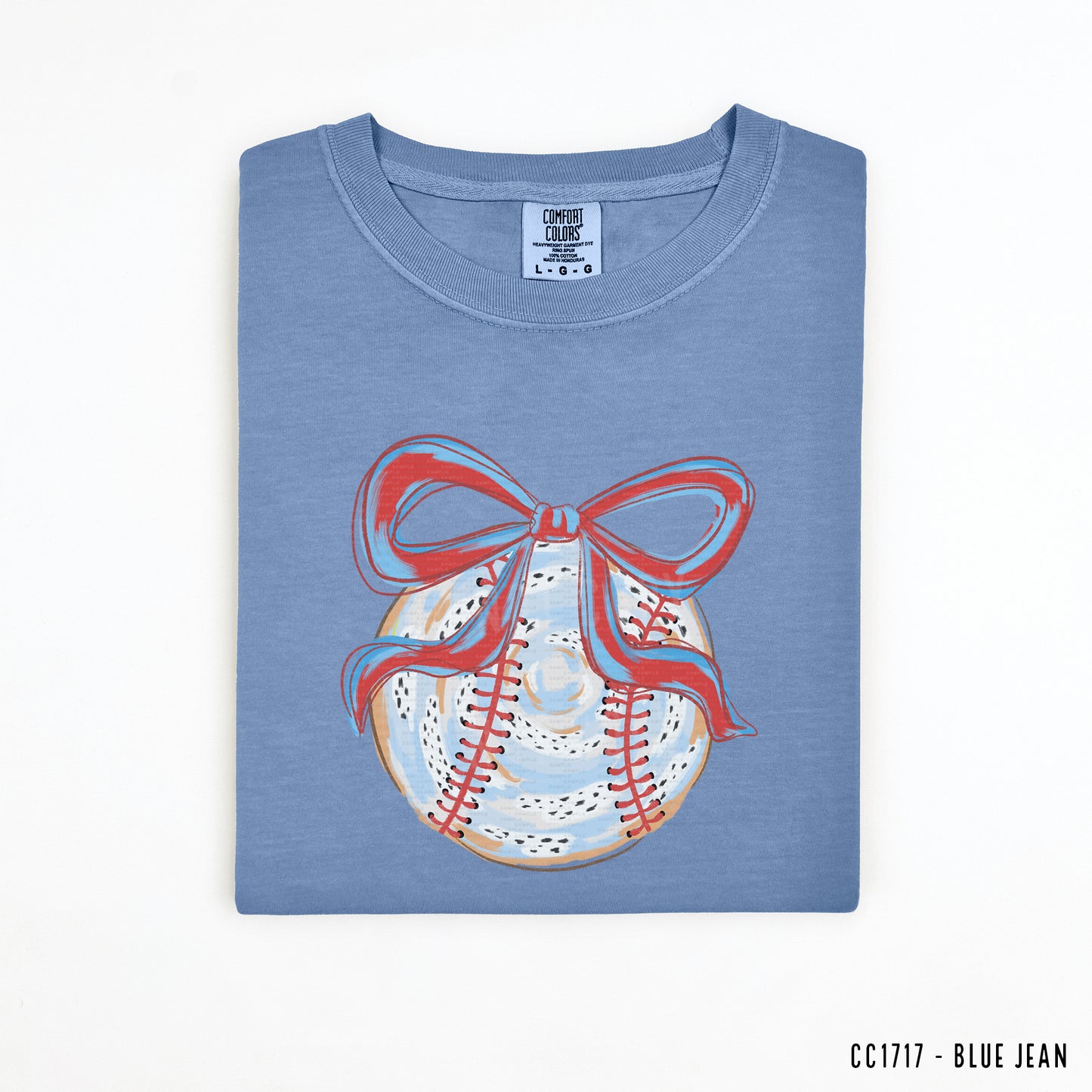 Painted Baseball With Bow | DTF Print - COOL PEEL |