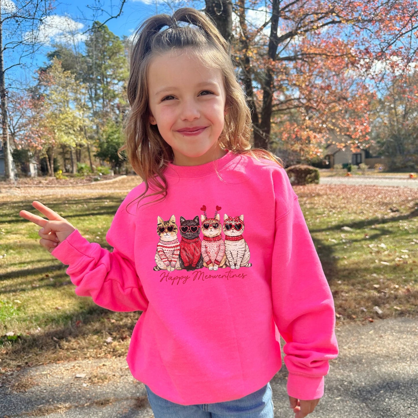 YOUTH, Happy Meowentines | DTF Print - COOL PEEL |
